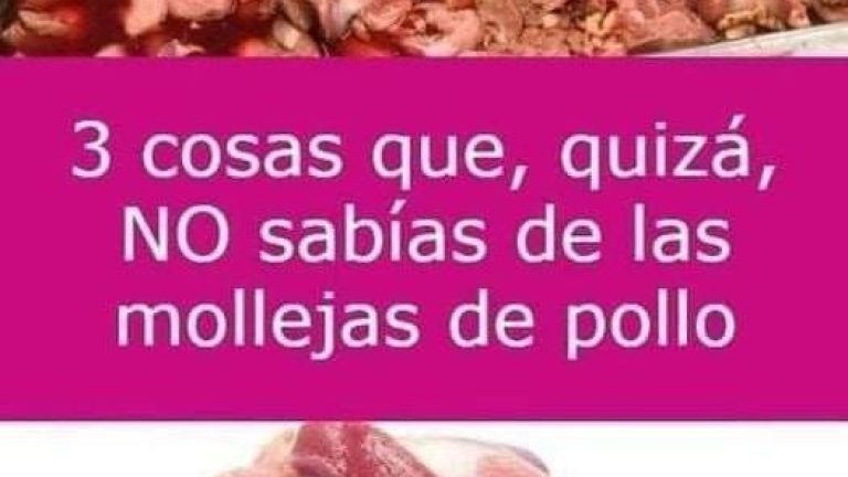 3 COSAS QUE QUIZÁS NO SABIAS DE LAS MOLLEJAS DE POLLO.