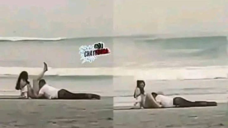 VIRAL graban en pleno acto en la playa a los reconocidos