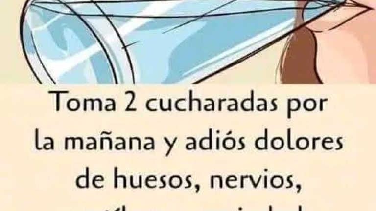 Toma dos cucharadas en la mañana